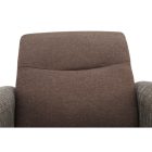 Fotel, barna/ sötétbézs, MILO