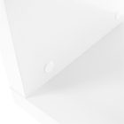 Könyvespolc, fehér/ lágy fényű, BENITO