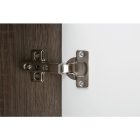 Komód, fehér - extra magas fényű HG/trufla sonoma tölgy, LYNATET 40