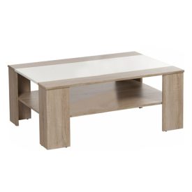 ARIADNA sonoma tölgy/fehér dohányzóasztal
