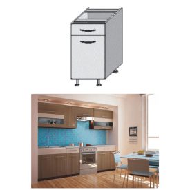 JURA NEW I D-40 S1 alsó szekrény/ sötét rigoletto