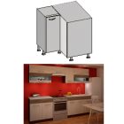 JURA NEW IA DN-88 alsó sarokszekrény/ világos rigoletto