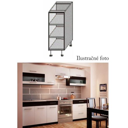 JURA NEW B DO-20 alsó polcos szekrény