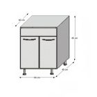 JURA NEW B DZ-80 mosogatószekrény fehér/sötét wenge