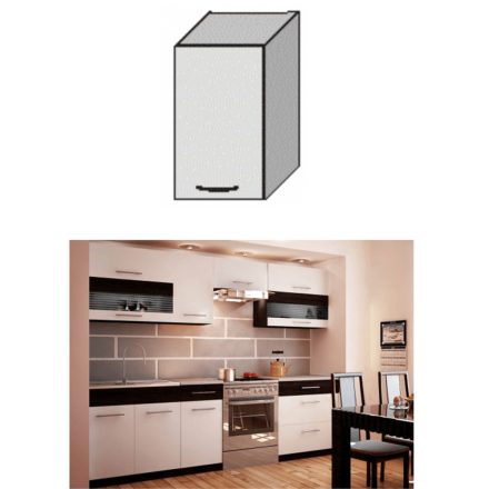 JURA NEW B G-40 felső szekrény fehér/ sötét wenge