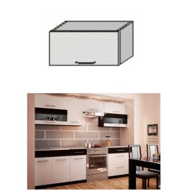 JURA NEW B OG-60 felső szekrény fehér/ sötét wenge