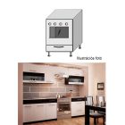 JURA NEW B ZK-60 szekrény sütőhöz fehér/sötét wenge