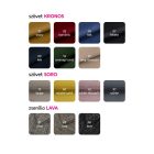 Klub fotel, barna textilbőr, CUBA