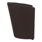 Klub fotel, barna textilbőr, CUBA