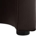 Klub fotel, barna textilbőr, CUBA