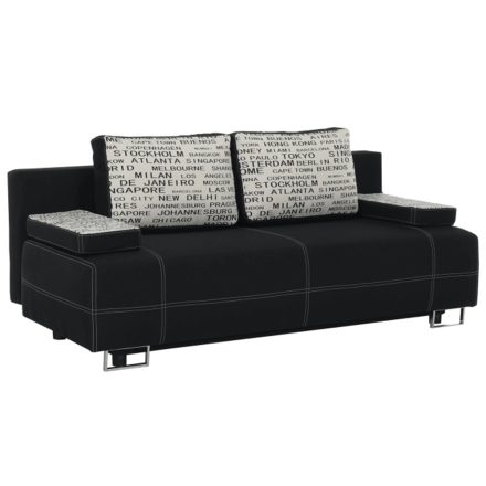 ELIZE ággyá nyitható kanapé - fekete