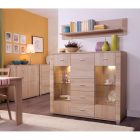 Komód typ 10, sonoma tölgy, GRAND