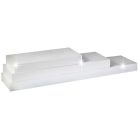 Polc, fényes fehéres, 120x25, GANA FY 11044-1