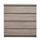 Komód, 4- fiókos, tölgyfa sonoma, PANAMA TYP 05