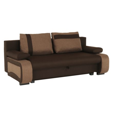 BOLIVIA nyitható kanapé ágyneműtartóval - barna