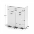 NENA TYP 2 komód - fehér