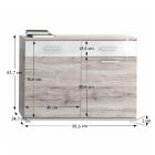 RACHEL TYP 3 komód - tölgy