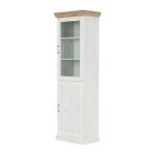 vitrines szekrény, északi sosna/vadtölgy, ROYAL W1D