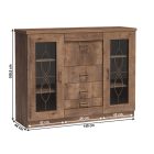 Komód, tölgyfa lefkas, TEDY TYP T14