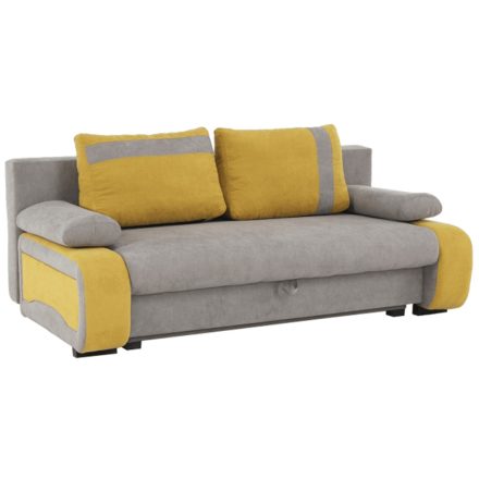 BOLIVIA nyitható kanapé ágyneműtartóval - sárga