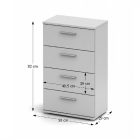 NOKO-SINGA 14 komód - fehér