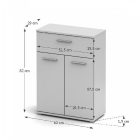 NOKO-SINGA 33 komód - fehér