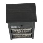 Komód, 2 kosár, 1 fiók, szürke-barna, DARKIE 2