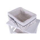 Komód, 4 fiókos, régi fehér, RUBY 4