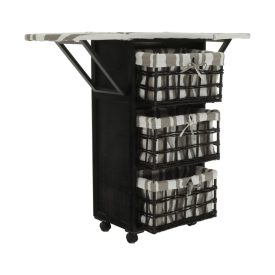 BOND 2 sötétbarna komód vasalódeszkával