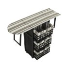 BOND 2 sötétbarna komód vasalódeszkával