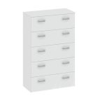 GARBO 5 komód 5 fiókkal - fehér