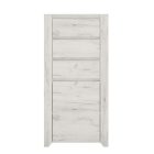 Komód typ 35, fehér craft, ANGEL