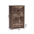 Komód, kőris sötét, INFINITY I-06