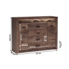 Komód, kőris sötét, INFINITY I-07