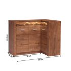 Sarokkomód, világos kőris, INFINITY I-15