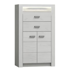 Komód, kőris fehér, INFINITY I-06