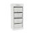 4-fiókos komód, fehér, BLANCO
