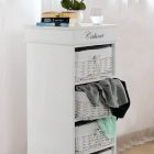 4-fiókos komód, fehér, BLANCO