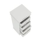 4-fiókos komód, fehér, BLANCO