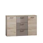 Komód, tölgy san marino/latte magasfényű,  ASSOR