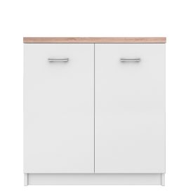Komód 2D, fehér/tölgy sonoma, TOPTY TYP 13