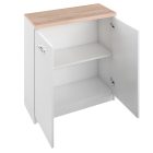 Komód 2D, fehér/tölgy sonoma, TOPTY TYP 13