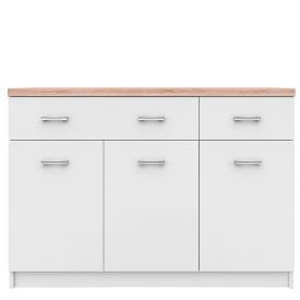 Komód 3d2s, fehér/tölgy sonoma, TOPTY TYP 07