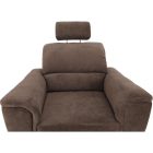 Fotel, barna szövet, SANTIAGO