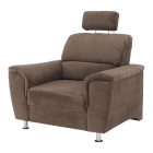 Fotel, barna szövet, SANTIAGO