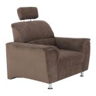 Fotel, barna szövet, SANTIAGO