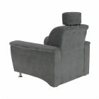 Fotel, szürke szövet, SANTIAGO