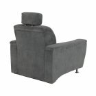 Fotel, szürke szövet, SANTIAGO