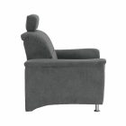 Fotel, szürke szövet, SANTIAGO