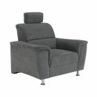 Fotel, szürke szövet, SANTIAGO